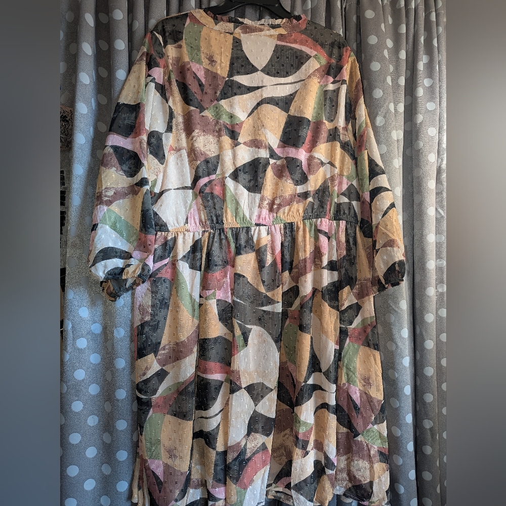 Torrid Mini Clip Dot Front Dress 3x/22-24 - Picture 5 of 13